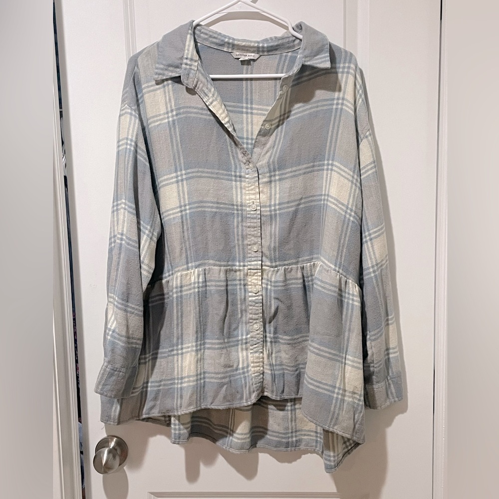 American Eagle Babydoll Flannel Shirt